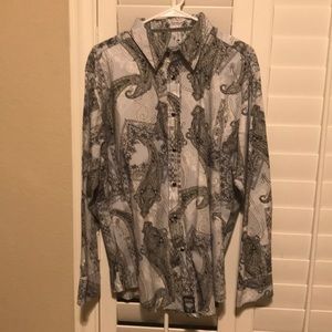 Rock 47 Paisley Pearl Snap Western Shirt